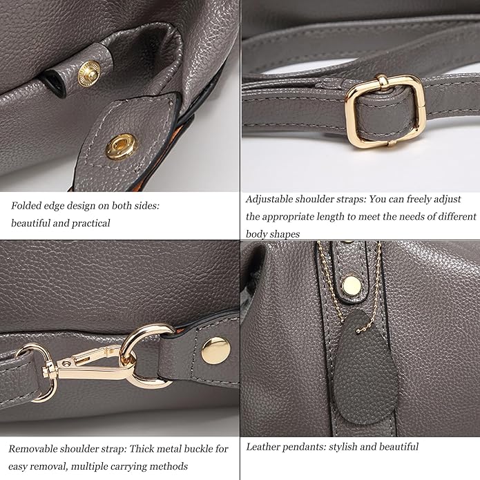 Handbags and Purses for women Vegan Leather Tote Bag for Women Satchel Shoulder Bags Travel Purse with Compartments - Image 6
