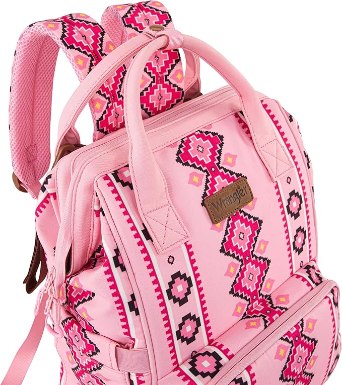Montana West Wrangler Diaper Bag Backpack Aztec Callie Bag Travel Backpack Purses Western Multi-Function Baby Bags for Mom - Image 2