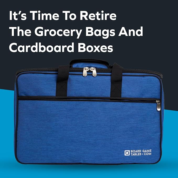 Board Game Bag, Fits 7 Standard Boxes, Padded For Protection | Carry With Backpack | Shoulder Strap or Luggage Slip | Duffle Bag For Travel Or Game Night - Image 4