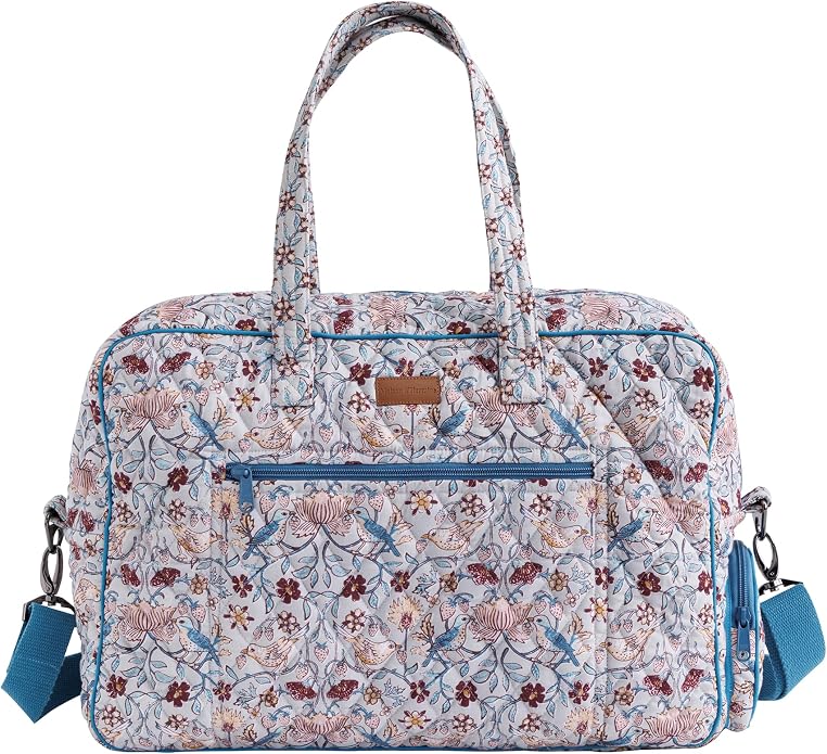 Maison d' Hermine Weekender Bags for Women Cotton Quilted Duffel Overnight Luggage Weekend Bag for Men Gym Gifts Travel | Overnight Luggage Weekend Bag for Men Gym Sports Gifts Duffle bag Business Travellers Trip Spring Summer by MaisondHermine