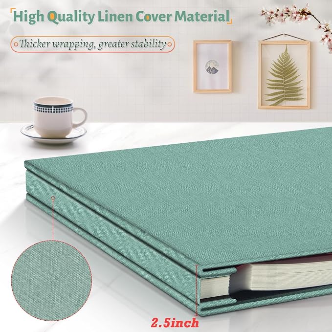 Artfeel Photo Album Self Adhesive Scrapbook,120 Pages Large Photo Book for 4x6,5x7,8x10 Pictures,DIY Album for Baby Wedding Family Travel Birthday,with Metallic Pen and Scraper - Image 5