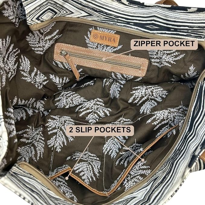 Myra Bag Travel Weekender Bag - Boho Aztec Southwestern Tote Purse for Women - Image 5