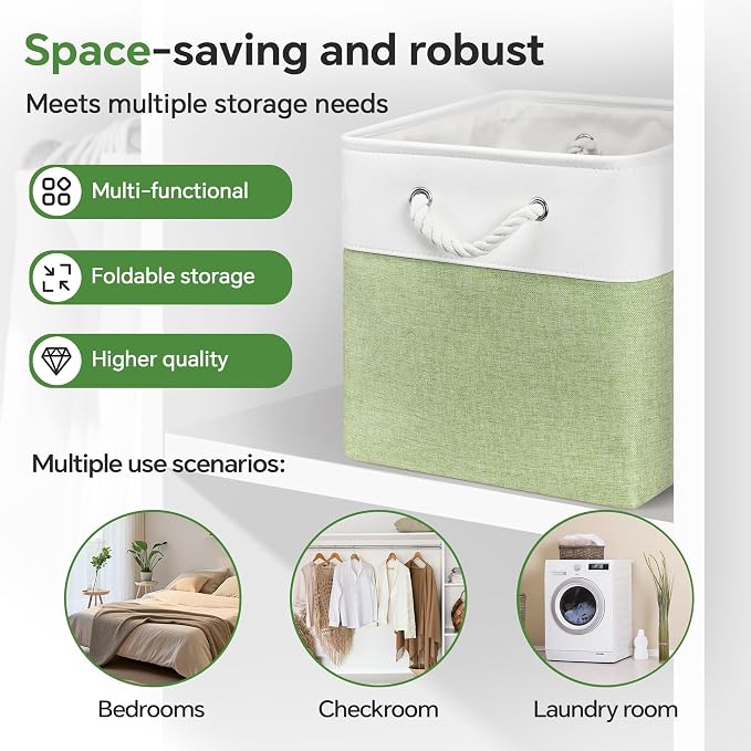 ECDYQXVU 13x13x13 Inch Storage Cube Bins Foldable Organizer Baskets 6 Pack | Soft Cotton Handles, Premium EVA Fabric, Hard Cardboard Bottom, Sturdy Metal Rim, Closet Shelf, Living Room, Bedroom, Laundry - Image 6
