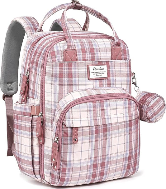 RUVALINO Baby Diaper Bag Backpack with Changing Pad, Baby Shower Gifts | Baby Essentials, Waterproof Travel Baby Bags for Mom Dad Girl Boy, Insulated Bottle Holders, Pacifier Case, Large Capacity by RUVALINO
