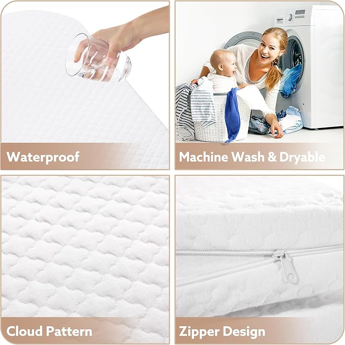 Pro Goleem Baby Diaper Changing Basket, Portable Easy to Clean Moses Basket for Newborn Babies with 1 Foam Pad 2 Waterproof Pad Covers and 1 Diaper Caddy Organizer - Image 5