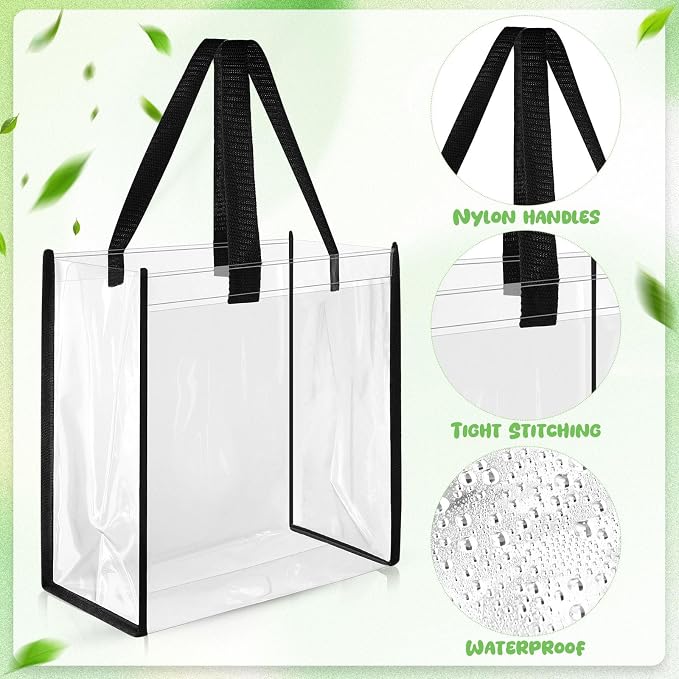 Eccliy Clear Tote Bag Stadium Approved with Handles - Image 5