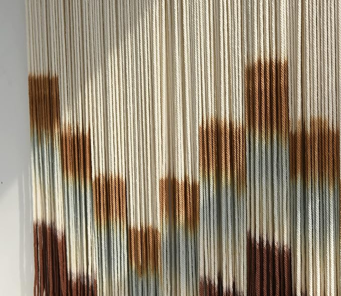 Macrame Wall Hanging Large Tie-Dye Geometric Fiber Wall Art Decor 57"W*35"L | Geometric Wall Hanging, Large Macrame Art, Handwoven Fiber Tapestry, Boho Decor, for Living Room Bedroom - Image 7