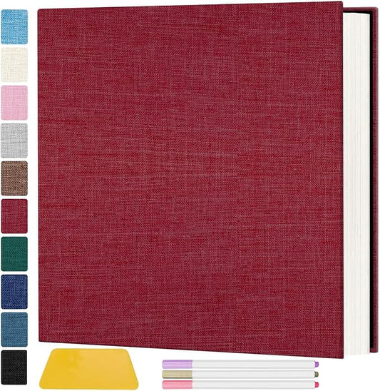 Zesthouse Photo Album Self Adhesive Pages, 60 Pages Magnetic Scrapbook Albums with Sticky Page, Photos Album Holds 8x10 & 5X7 & 4x6 & 6x8 & 3x5, Large Picture Book Ideal Gift for Family Wedding Baby by Zesthouse