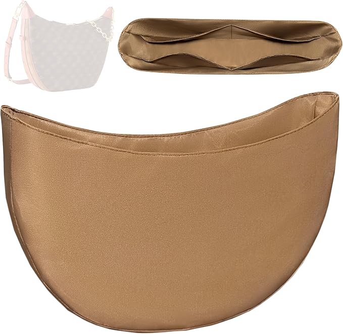 Purse Organizer Insert, Slim Inside Bag Organizer Insert Fit for LV Loop Hobo Inner Liner Half Moon Bag (loop hobo) by QIGUAN