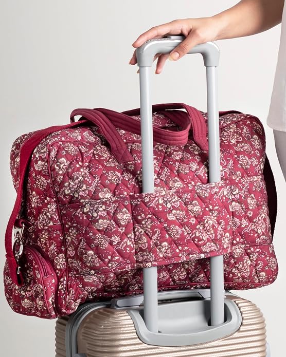 Maison d' Hermine Weekender Bags for Women Cotton Quilted Duffel Overnight Luggage Weekend Bag for Men Gym Gifts Travel | Overnight Luggage Weekend Bag for Men Gym Sports Gifts Duffle bag Business Travellers Trip Spring Summer - Image 9