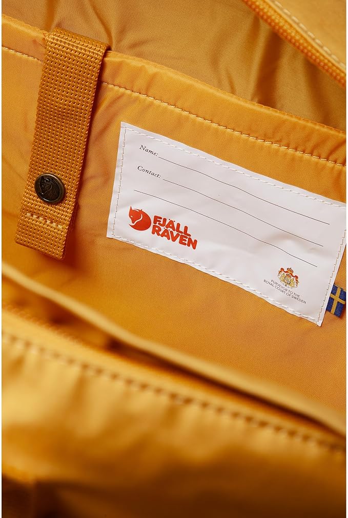 Fjallraven Kanken Weekender Bag, Large Travel Tote and Duffel for Overnight and Everyday Carry, Ochre, One Size - Image 4