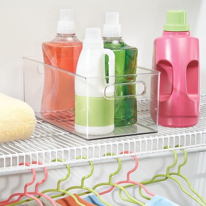 iDesign Stackable Fridge Bin, Set of 4, Clear | Kitchen Storage Bin, For Pantry, Cabinets, or Fridge - Image 6