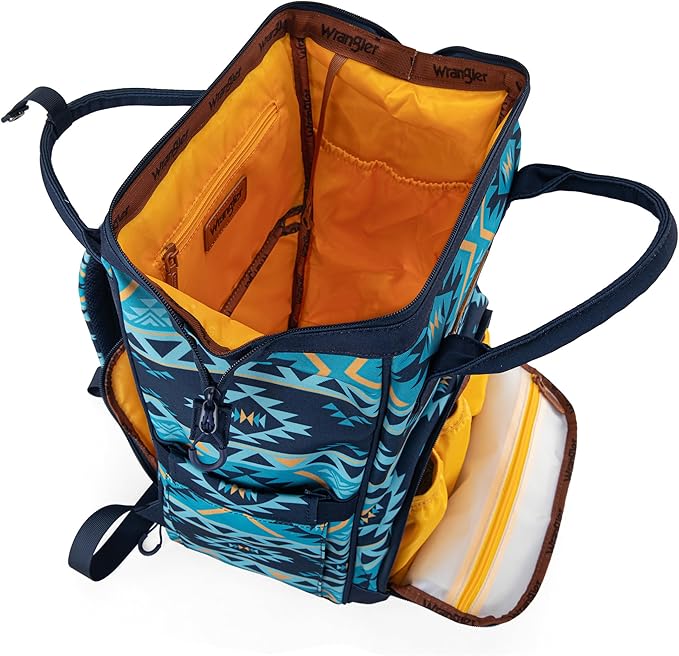Montana West Wrangler Diaper Bag Backpack Aztec Callie Bag Travel Backpack Purses Western Multi-Function Baby Bags for Mom - Image 4