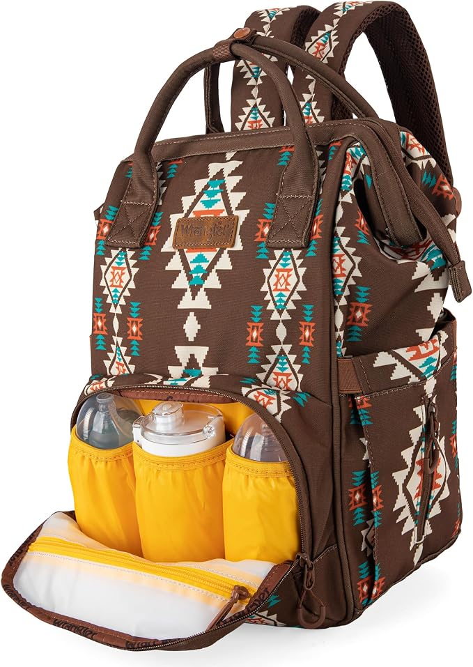 Wrangler Callie Diaper Bag Backpack with Stroller Straps Multifunction Baby Travel Bag WG2204-9110CF - Image 2