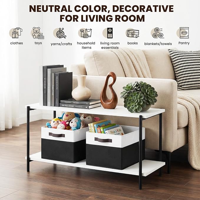 Large Storage Bins for Shelves 4 Pack, Closet Storage Baskets for Clothes Blanket Beddings Towels, Collapsible Fabric Closet Organizer Bins with Handles/ Laundry Room Organization - Image 5
