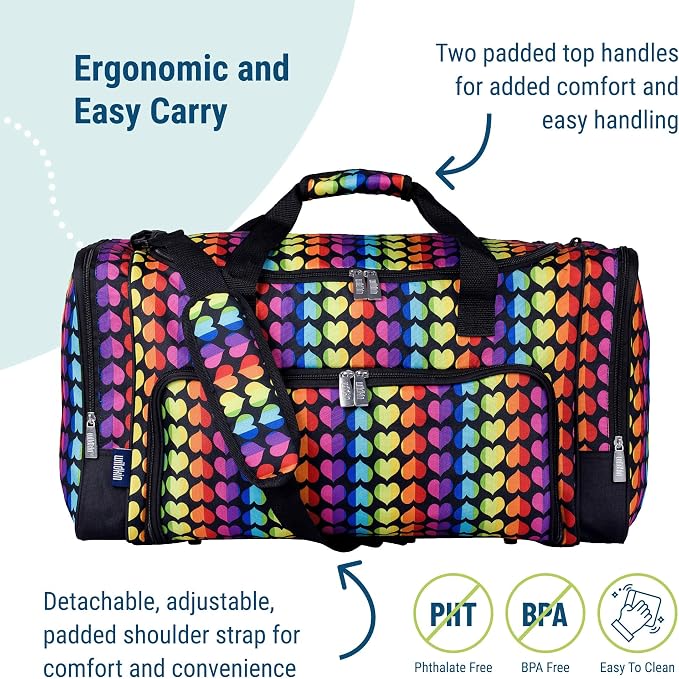 Wildkin Kids Weekender Duffel Bag – Carry-On Size for School, Travel, & Sleepovers - Image 3