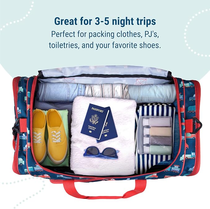 Wildkin Kids Weekender Duffel Bag – Carry-On Size for School, Travel, & Sleepovers - Image 7