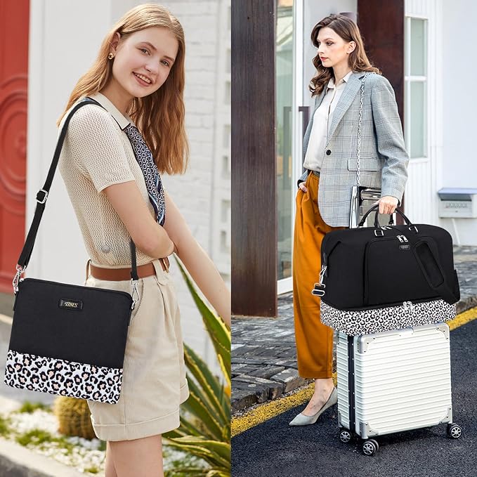 TIBES Travel Weekender Bag for Women, Overnight Bag with Shoe Compartment | 3PCS Large Travel Duffel Bag for Gym, Travel, Hospital, Business Trip, Carry On Tote, Wet & Dry Separation, Water Resistant - Image 7