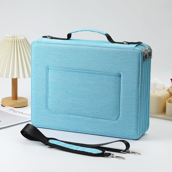 600-Slot Colored Pencil Case, 5-Layer Zipper with Shoulder strap and Handle | Organizer Bag for Pencil Storage Case for Artist Painter Office Sketch Travel Supplies - Image 6