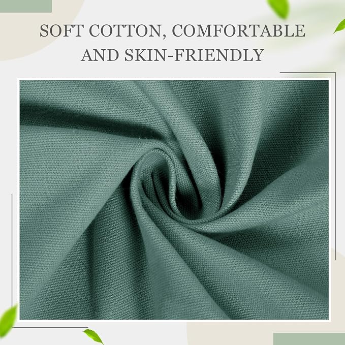 Sliner 2 Pcs Stuffed Storage Bean Bag Chair Cover for Kids Adults (No Filler) Stuffable Zipper Beanbag Cover for Organizing Plush Toys or Foam(31.5 * 31.5 * 15inch,Cotton,Green) - Image 3