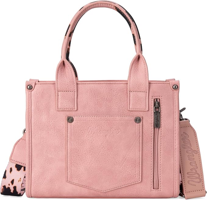 Montana West × Wrangler Tote Bag for Women Western Cow Print Purse Designer Top Handle Handbags - Image 5