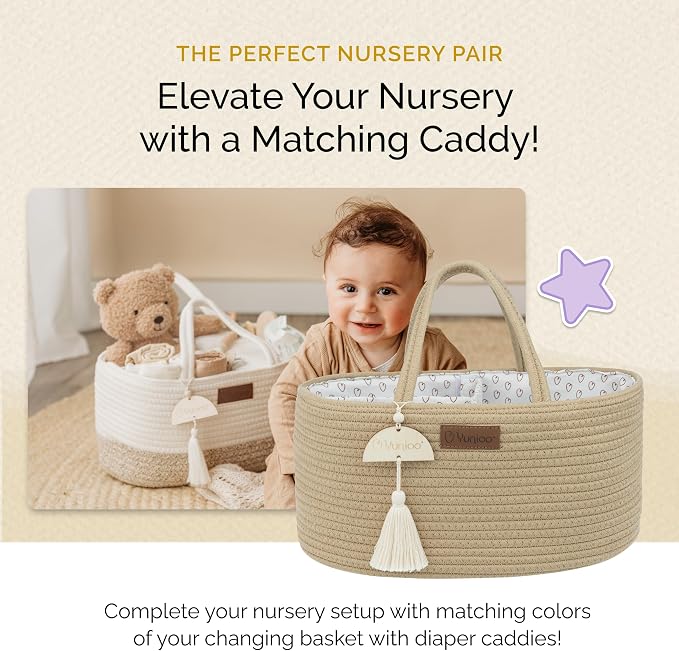 Baby Changing Basket, Portable Diaper Changing Pad, Moses Basket for Newborns, Changing Table Topper for Baby Nursery, Waterproof Travel Pad Cover - Image 7