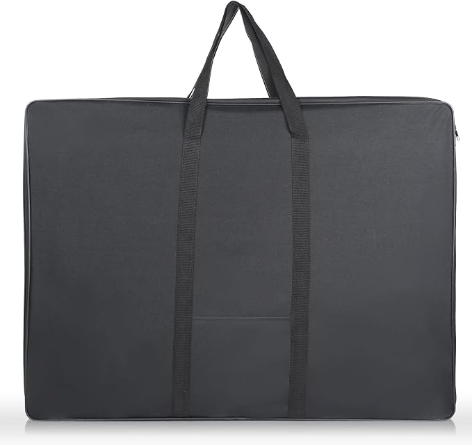 JJRING 37x28 Inch Wire Framed Art Portfolio Case Bag, Black | Nylon Portfolio Tote Storage Bag For Artworks, Posters, Drawings, And Prints by JJRING