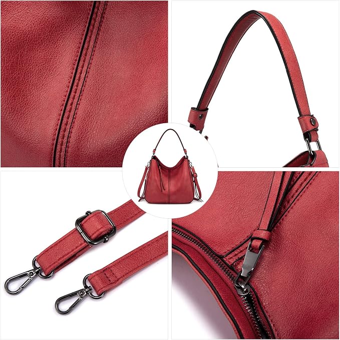 Hobo Crossbody Bag for Women, Designer Shoulder Purse Handbags - Image 5