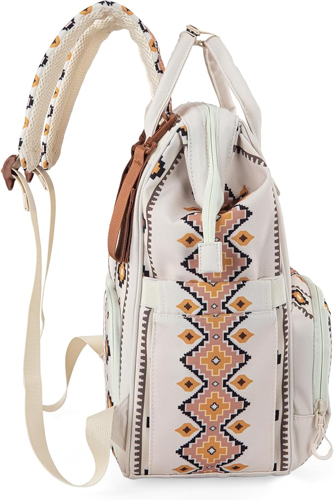 Montana West Wrangler Diaper Bag Backpack Aztec Callie Bag Travel Backpack Purses Western Multi-Function Baby Bags for Mom - Image 8