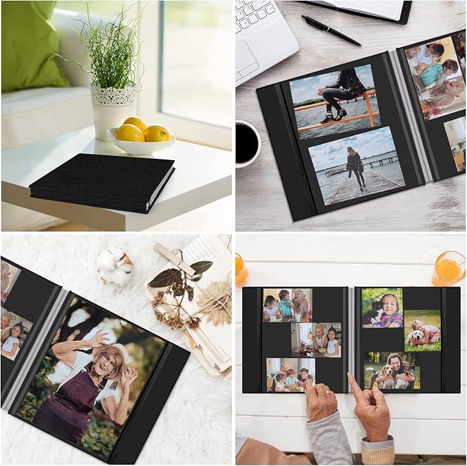 Zesthouse Photo Album Self Adhesive Pages, 60 Pages Magnetic Scrapbook Albums with Sticky Page, Photos Album Holds 8x10 & 5X7 & 4x6 & 6x8 & 3x5, Large Picture Book Ideal Gift for Family Wedding Baby - Image 6