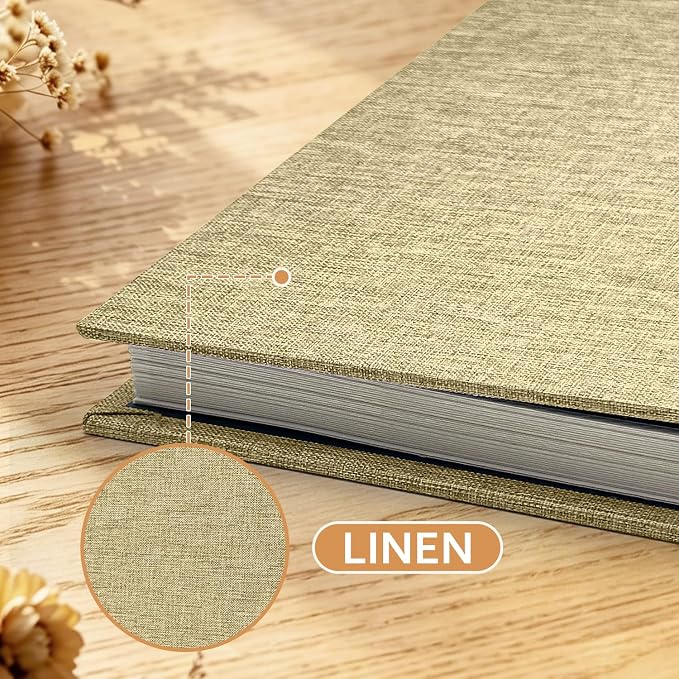 Large Photo Album Self Adhesive Scrapbook Album for 4x6 5x7 8x10 Pictures DIY Photo Book for Wedding, Anniversary, Christmas, Baby Shower, Ideal for Preserving Precious Moments - Image 4
