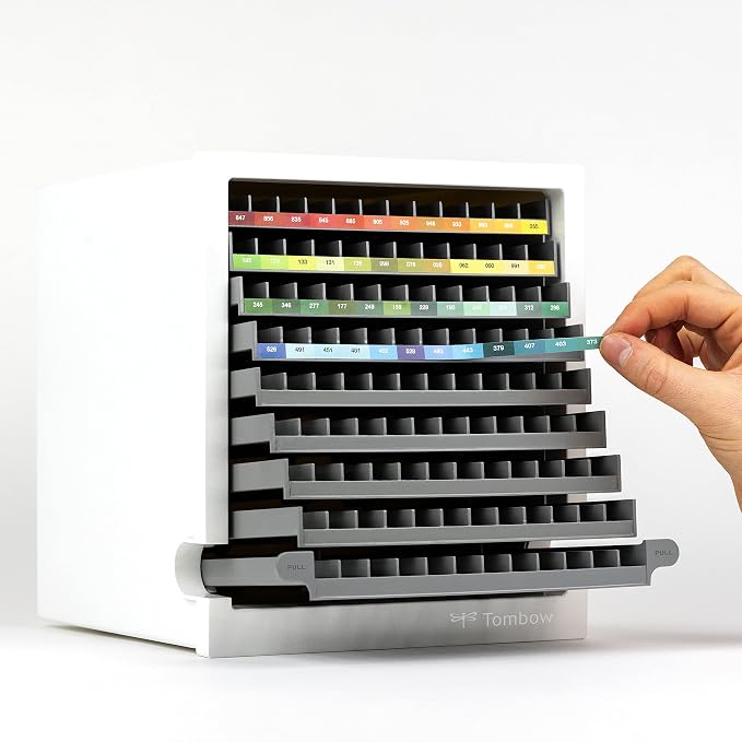 Tombow ORGA-108C Empty Desk Organiser - Handy Storage for Markers - Space for 108 Markers - Image 2