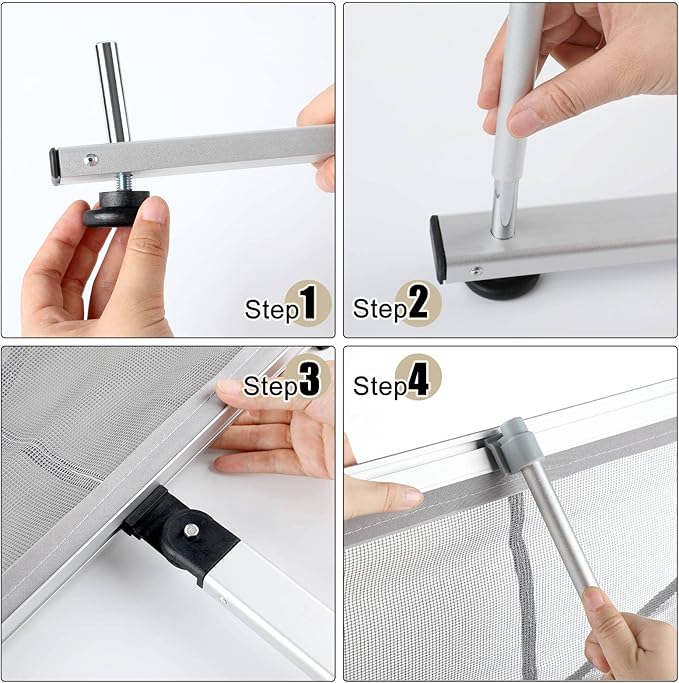 Outus Mesh Literature Brochure Holder with 8 Pocket Portable Magazine Display Roll Up Magazine Rack Lightweight Floor Standing Catalog Office Brochure Display Stand for Business Trade Shows - Image 5