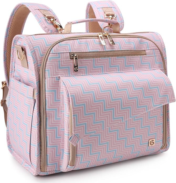 ALLCAMP Diaper Backpack, Waterproof Large Capacity Baby Bag, Multi-Function Nappy Bag with Stroller Hooks, Convertible Tote by ALLCAMPOUTDOORGEAR