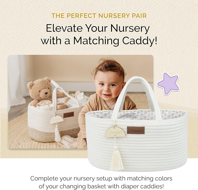 Baby Changing Basket, Portable Diaper Changing Pad, Moses Basket for Newborns, Changing Table Topper for Baby Nursery, Waterproof Travel Pad Cover - Image 7