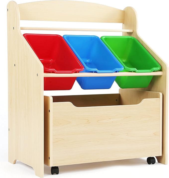 Humble Crew Kids' Store-All Unit, Natural Finish (TB816) by HumbleCrew