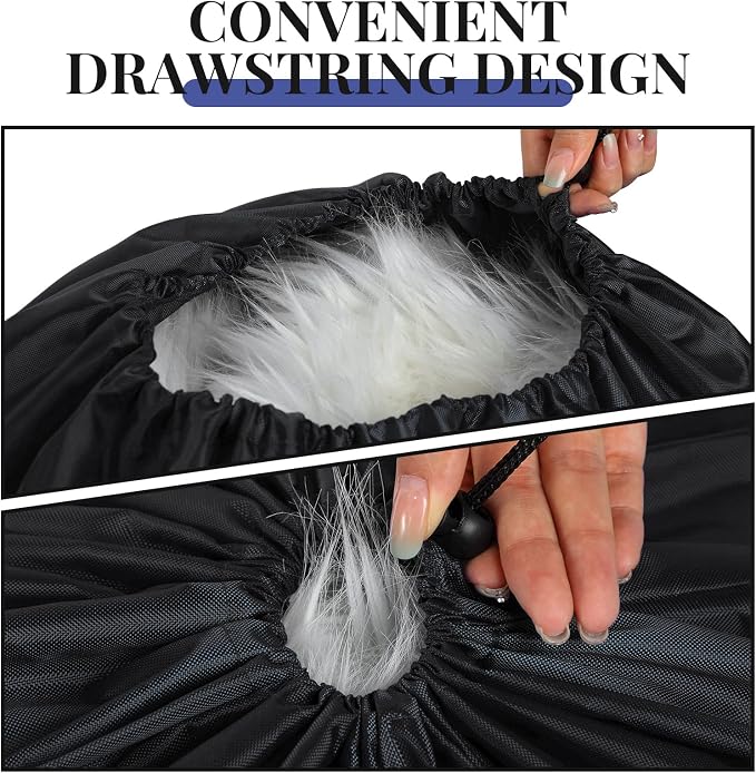 Woanger 12 Pack 28 x 45 Inch Extra Large Laundry Bags Bulk, Black | Washable Polyester, Drawstring Closure, For Clothes and Bedding, Foldable for College Dorms, Hotels, Camping and Travel - Image 5