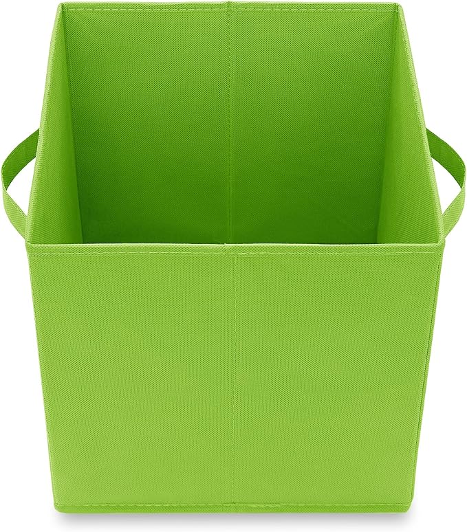 Casafield Set of 12 Collapsible Fabric Cube Storage Bins, Multicolor - 11" Foldable Cloth Baskets for Shelves, Cubby Organizers & More - Image 4