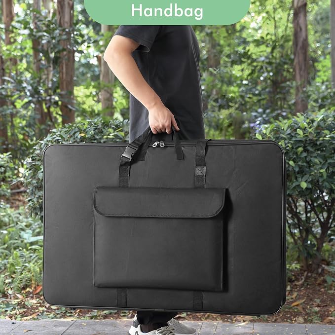 Premium Art Portfolio Case - 32" x 42" - Soft Sided - Steel Frame - Waterproof & Tear Resistant - Artwork, Photography, Sketch, LCD, Monitor, Solar Panel - Shoulder Straps & Handles - Image 5