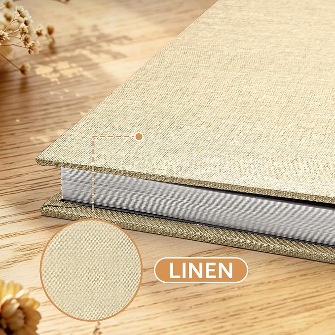 Large Photo Album Self Adhesive Scrapbook Album for 4x6 5x7 8x10 Pictures DIY Photo Book for Wedding, Anniversary, Christmas, Baby Shower, Ideal for Preserving Precious Moments - Image 4