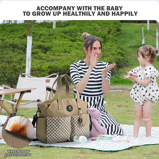 Diaper Bag Tote: Large Tote Baby Bag Boy Diaper Bag Stylish Girl Diaper Bag,Shoulder Mommy Bag - Image 3