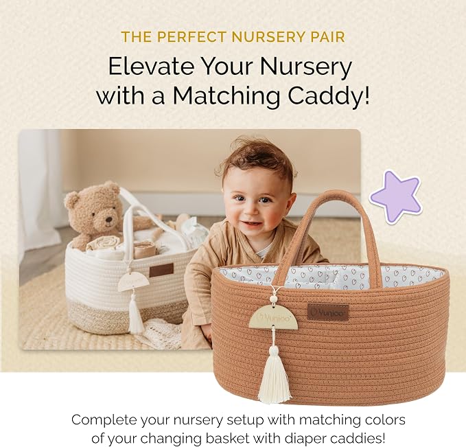 Baby Changing Basket, Portable Diaper Changing Pad, Moses Basket for Newborns, Changing Table Topper for Baby Nursery, Waterproof Travel Pad Cover - Image 7
