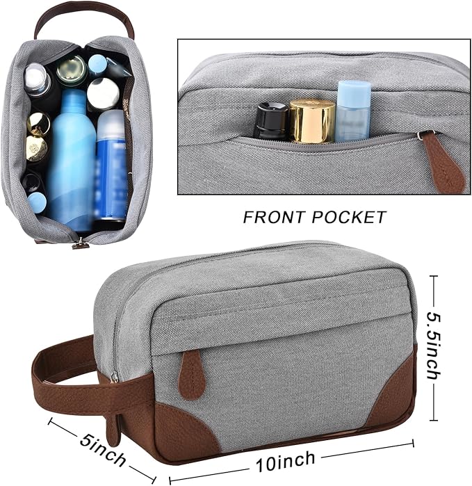 Litvyak 50L Canvas Duffle Bag for Travel Weekender Gym Overnight Carry-on | Expandable, Eco Certified, Leather Accents, Toiletry Bag Inclued, Travel Weekend Luggage Sports Duffel Bag for Women Men - Image 7