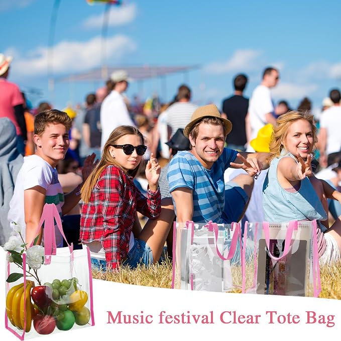 Eccliy Clear Tote Bag Stadium Approved with Handles - Image 2