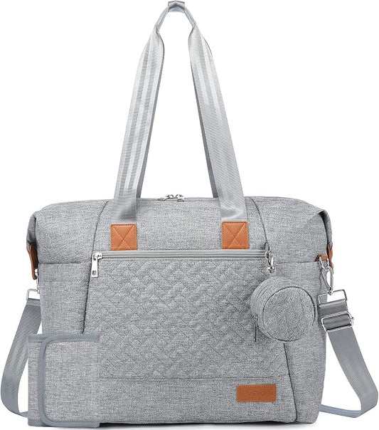 LOVEVOOK Diaper Bag Tote, Baby Diaper Bag Waterproof Travel Diaper Tote with Changing Pad by LOVEVOOK