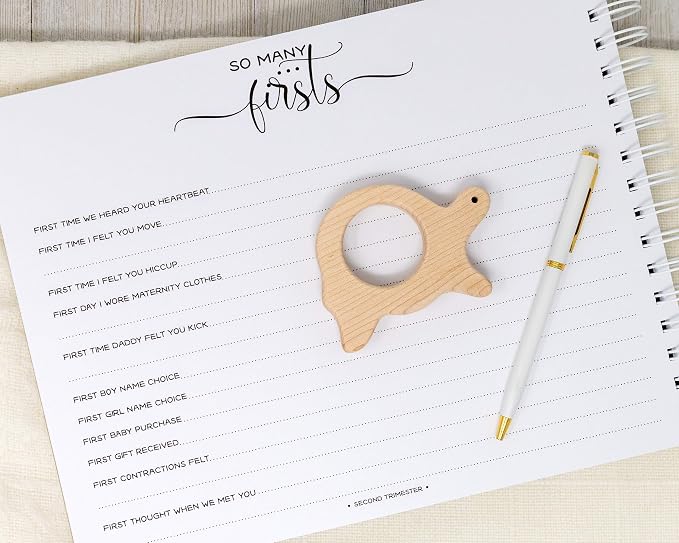 Personalized Pregnancy Journal (15 Center Designs) - Hardcover Pregnancy Memory Book Customized with Baby’s Name, Nickname or Phrase - Prompted Journal for New Moms - Image 8