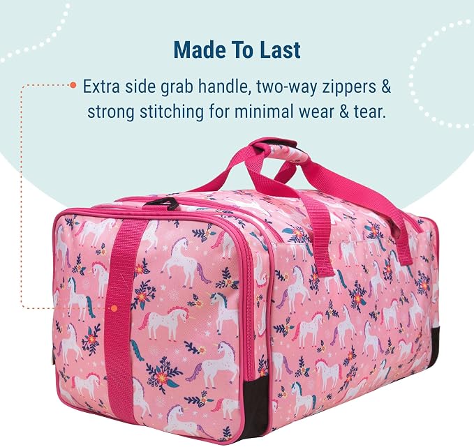 Wildkin Kids Weekender Duffel Bag – Carry-On Size for School, Travel, & Sleepovers - Image 8