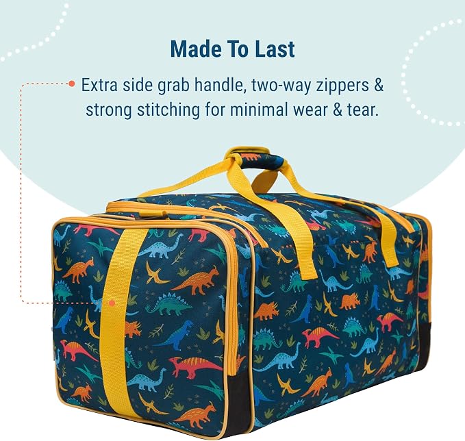 Wildkin Kids Weekender Duffel Bag – Carry-On Size for School, Travel, & Sleepovers - Image 8