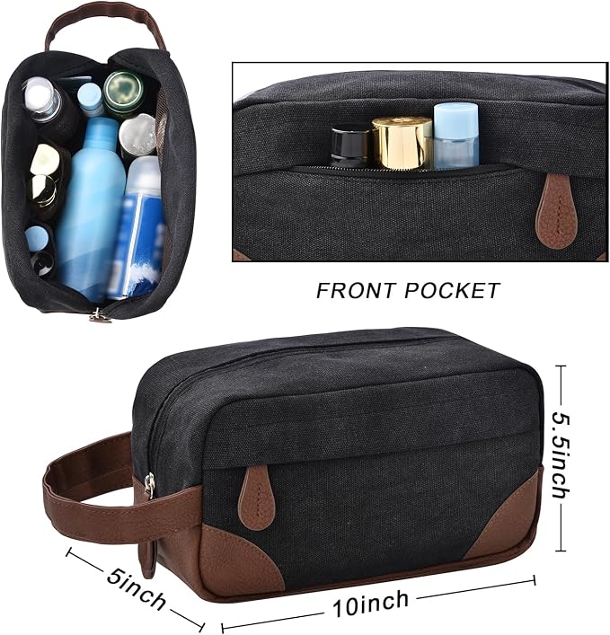 Litvyak 50L Canvas Duffle Bag for Travel Weekender Gym Overnight Carry-on | Expandable, Eco Certified, Leather Accents, Toiletry Bag Inclued, Travel Weekend Luggage Sports Duffel Bag for Women Men - Image 7