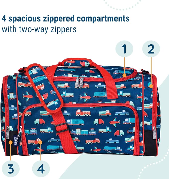 Wildkin Kids Weekender Duffel Bag – Carry-On Size for School, Travel, & Sleepovers - Image 5